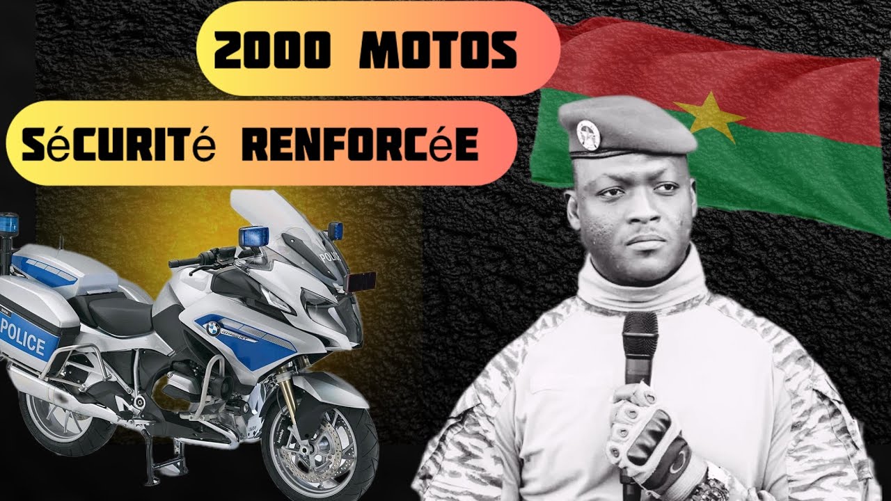Burkina Faso : Le Capitaine Ibrahim Traoré remet 2000 motos à la Police Nationale (Sécurité 2026)