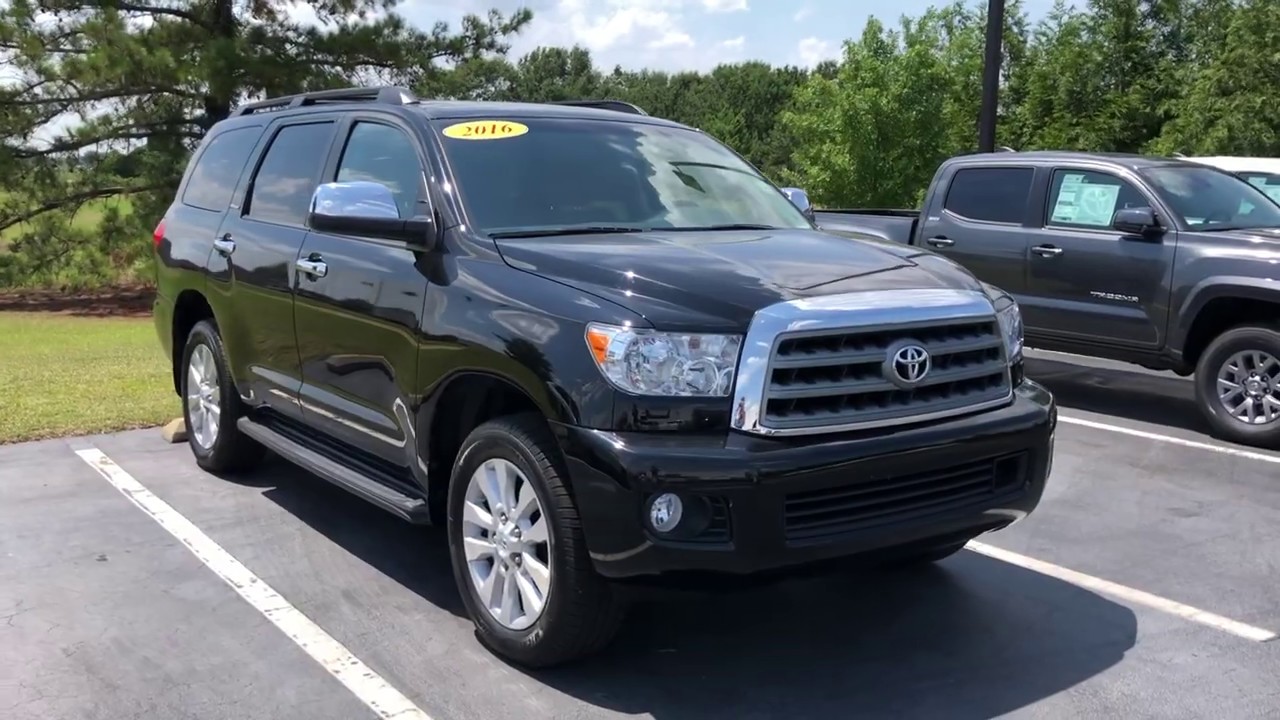2016 Toyota Sequoia Platinum Full Tour & Start-up at Massey Toyota