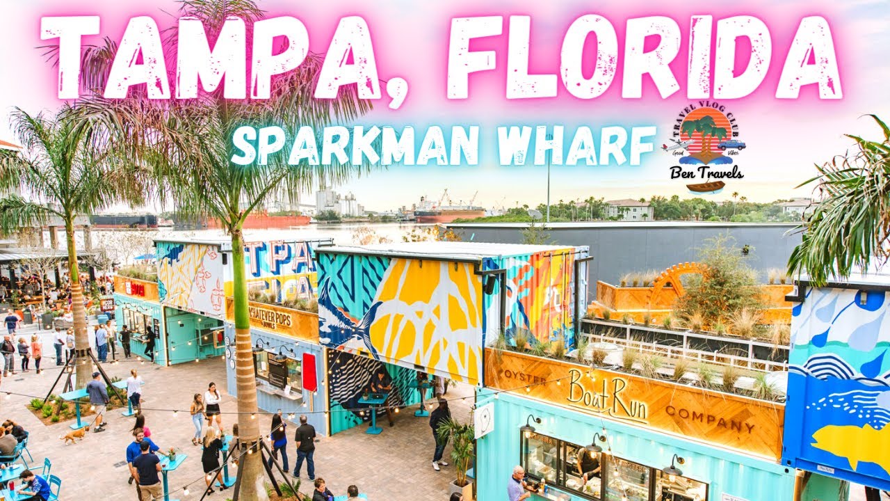 Hanging out in Downtown Tampa Florida at Sparkman Wharf | The Channel District 🌴