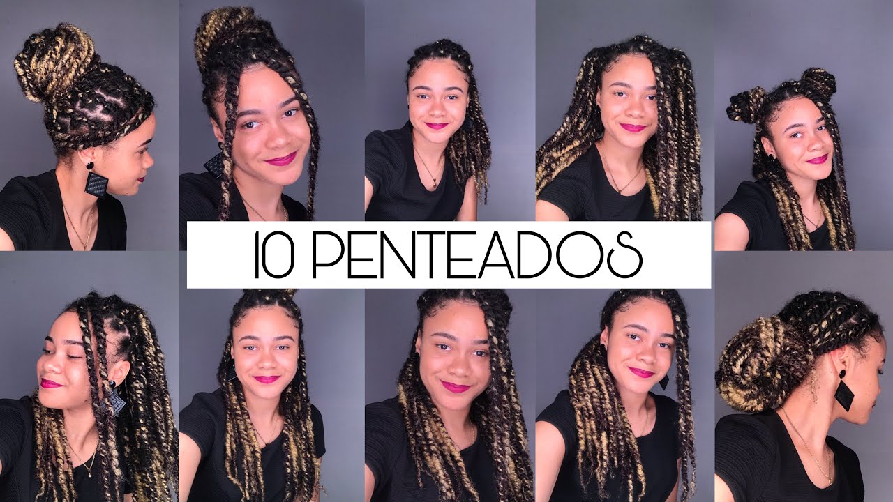 10 PENTEADOS FÁCEIS PARA TRANÇAS BOX BRAIDS E TWISTS