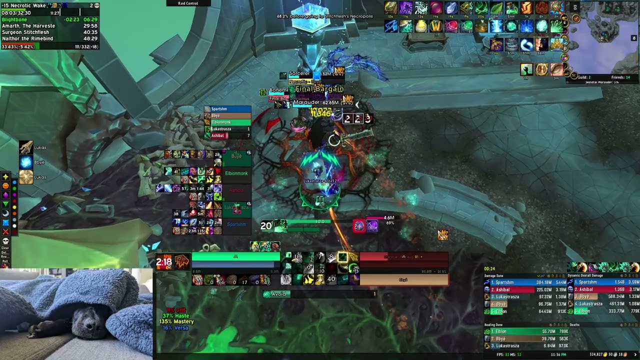 +15 Necrotic Wake - Mistweaver POV - The War Within Season 1