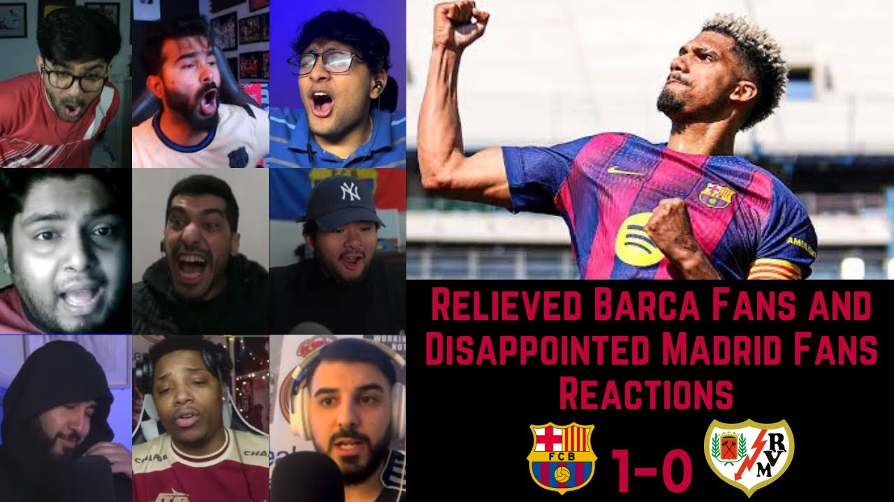 Relieved Barca Fans and Disappointed Madrid Fans Reactions to BARCELONA 1-0 RAYO VALLECANO | La Liga