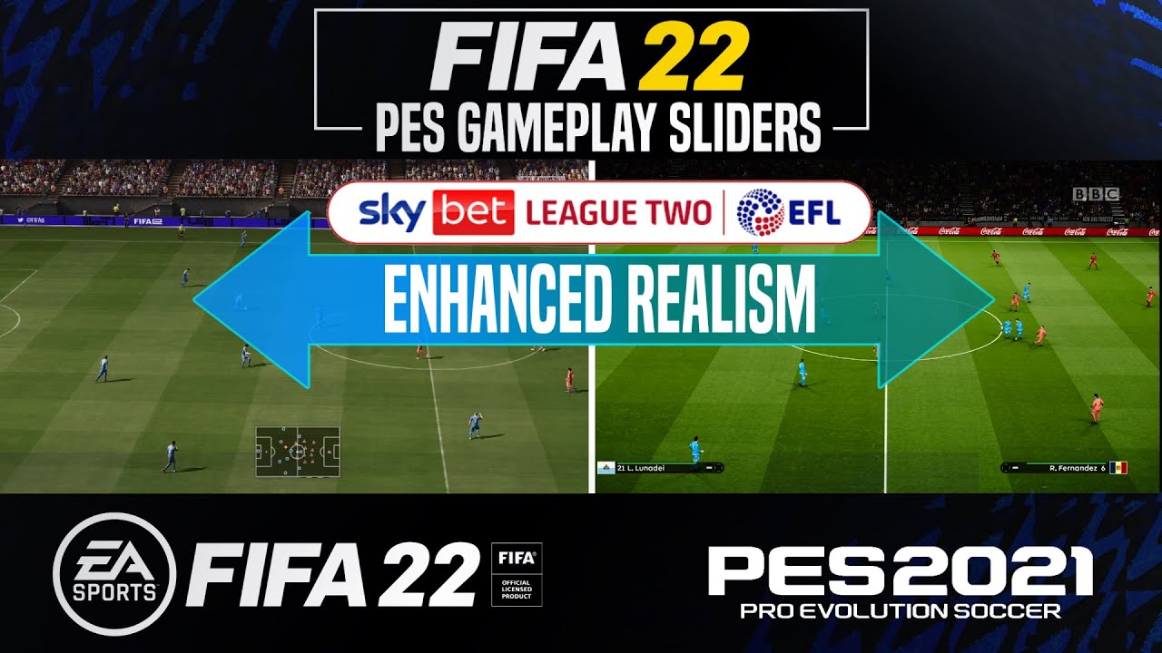 EFL 2 PES GAMEPLAY SLIDERS - V1.0 [Improved Realism] | FIFA 22