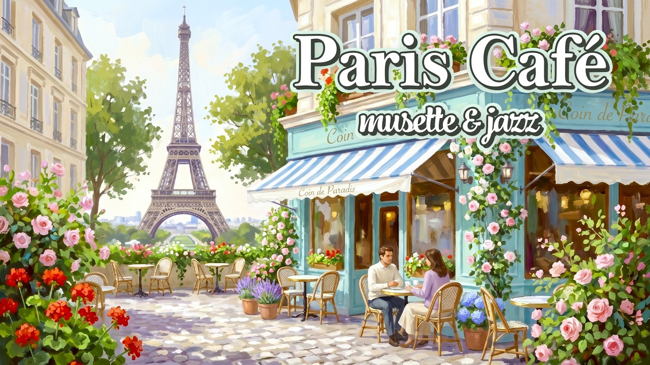 𝐏𝐚𝐫𝐢𝐬 𝐂𝐚𝐟𝐞́ ☕ Music for a Perfect Summer Day | 1 Hour French Caf&eacute; Music