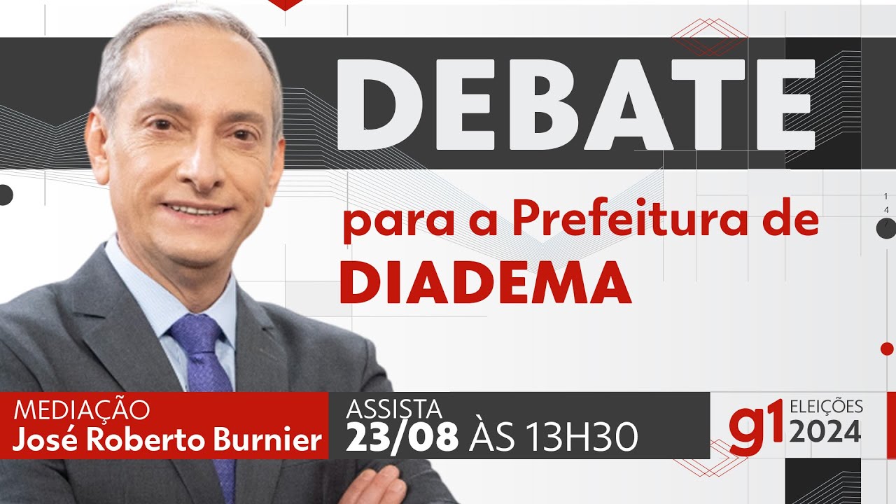 Debate para prefeito de Diadema - ASSISTA AO VIVO NESTA SEXTA, 23