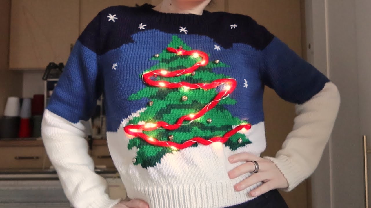 Intarsia Ugly Christmas sweater | Machine Knitting Sweater Tutorial