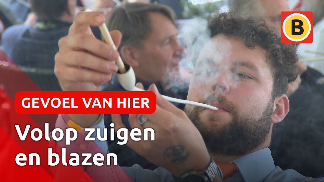 'ZUIGEN totdat je een ons weegt' tijdens het NK pijproken | Omroep Brabant