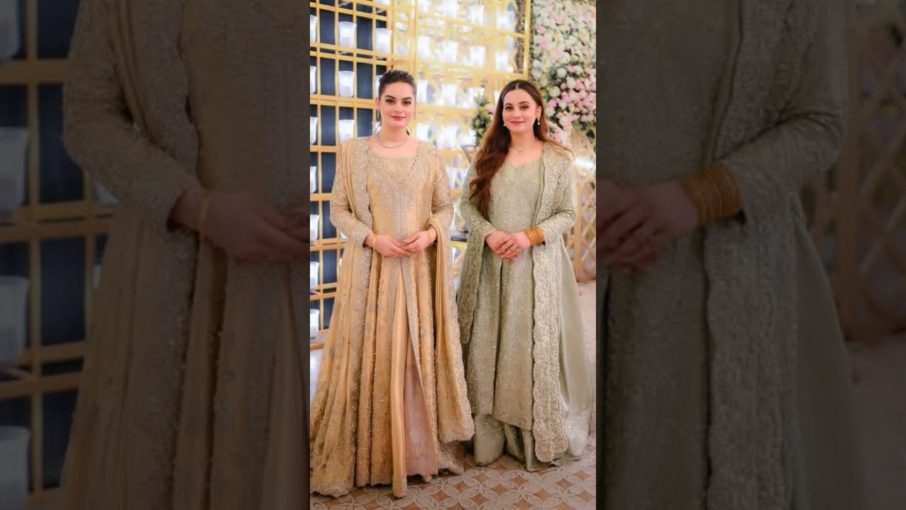 Aiman Minal reception look for their brother's walima #aimankhan #minalkhan #aimanminal #wedding