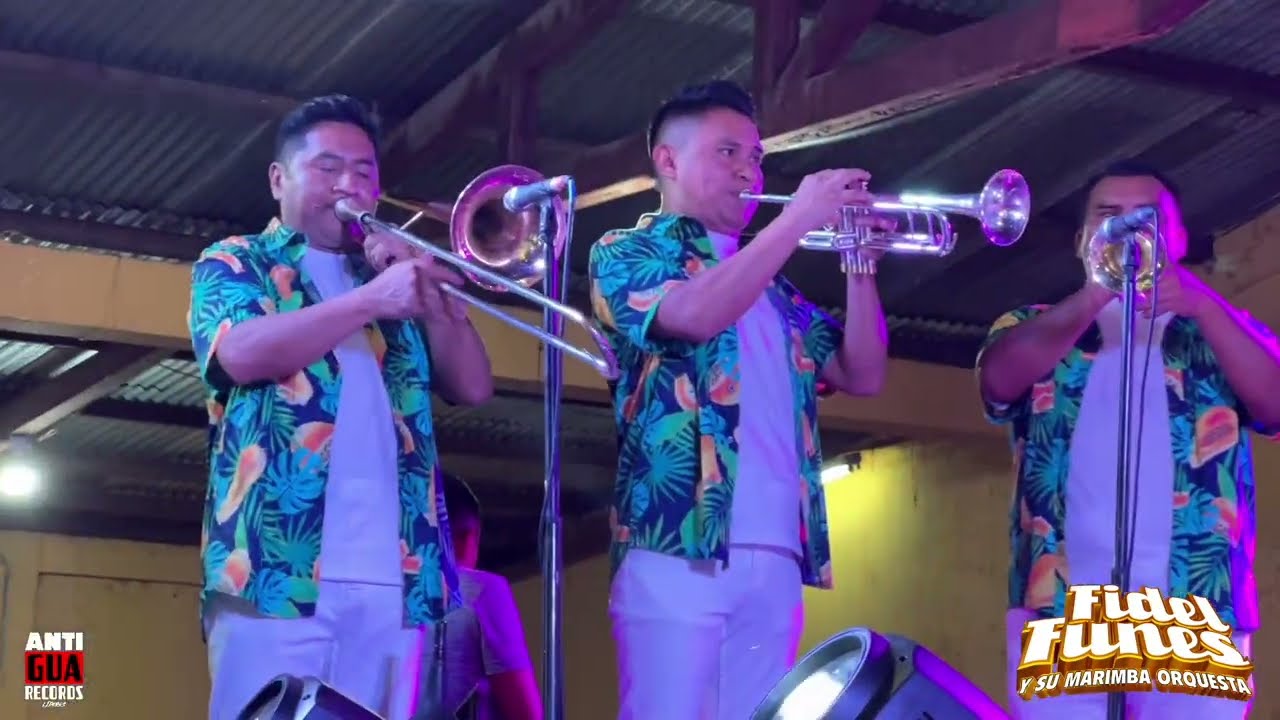 Fidel Funes y su Marimba Orquesta desde Palin / 4to. Aniversario de Marimba Jugo de Piña y su Sax