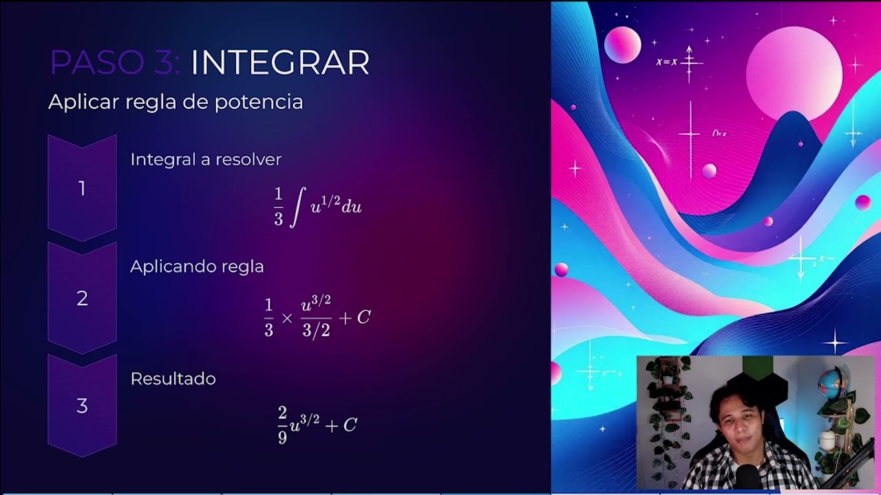 Integral por Sustitución PASO a PASO: ∫x²√(x³+1) dx | Cálculo Integral Fácil