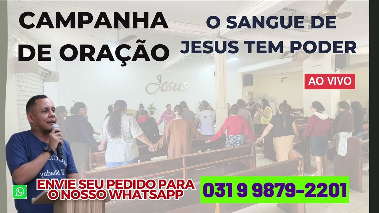 ORAÇÃO AO VIVO  O SANGUE DE JESUS TEM PODER- #prayer