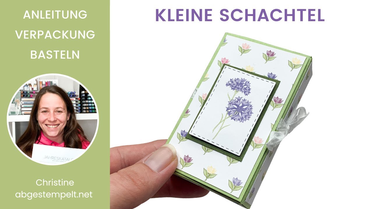 Anleitung kleine Schachtel basteln⎜Wonderful World ⎜Stampin' Up!® Sale-A-Bration