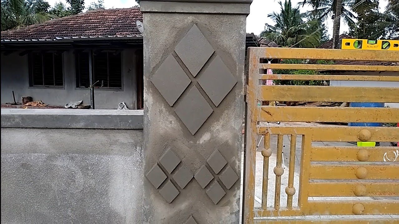 Easy way to do Front elevation biscuit design most nice finished