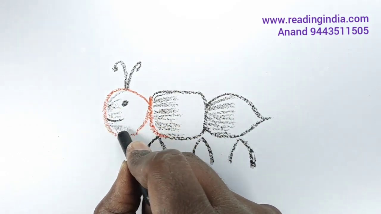 One minute art with small alphabet letter  a - by  Anand J ( video 105 )