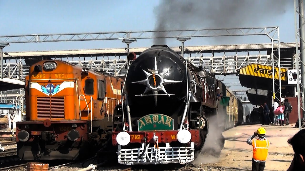 150UP Steam Express Departing Rewari Junction!!!!!