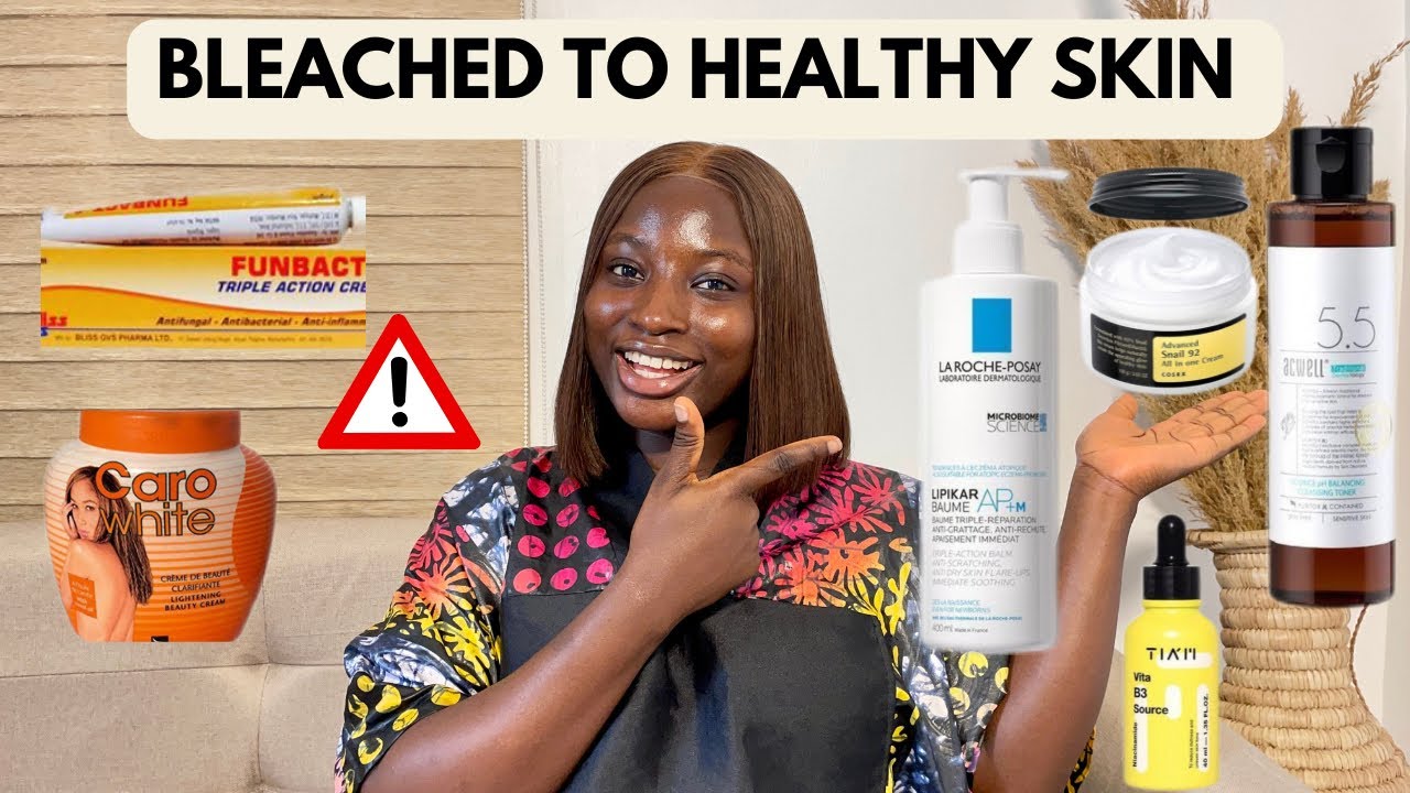 Bleached to Healthy skin✨| How to repair your skin after bleaching| Post bleaching skincare routine✨