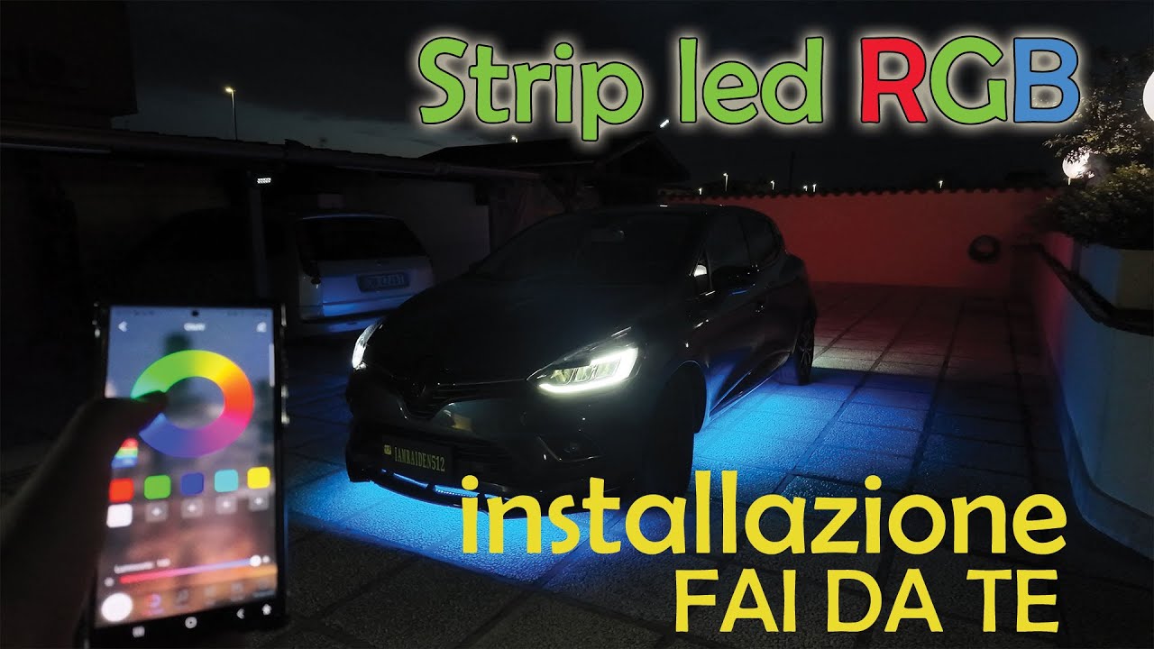 installazione led rgb per auto