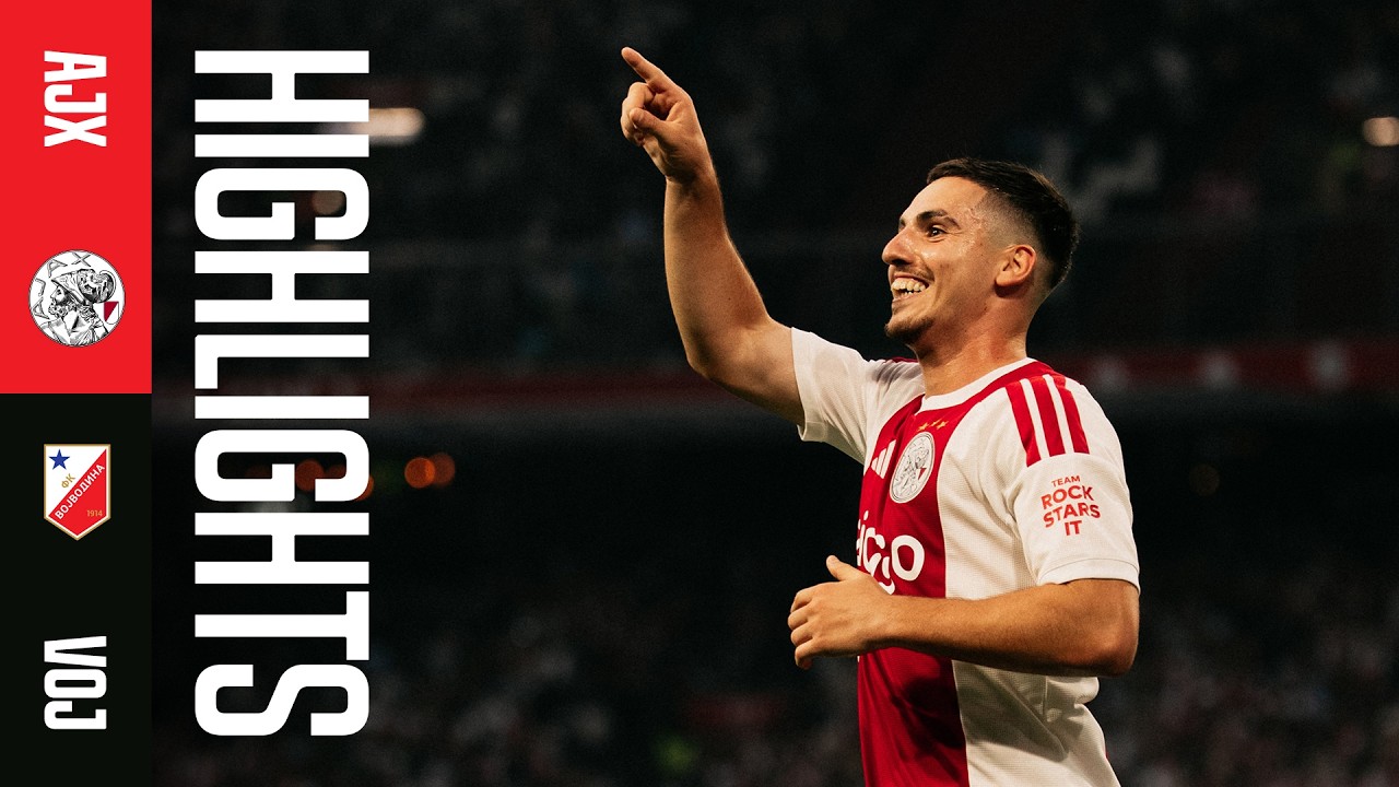 OSCAR GLOUKH ⚽️⚽️⚽️ | Highlights Ajax - FK Vojvodina | UEFA Conference League