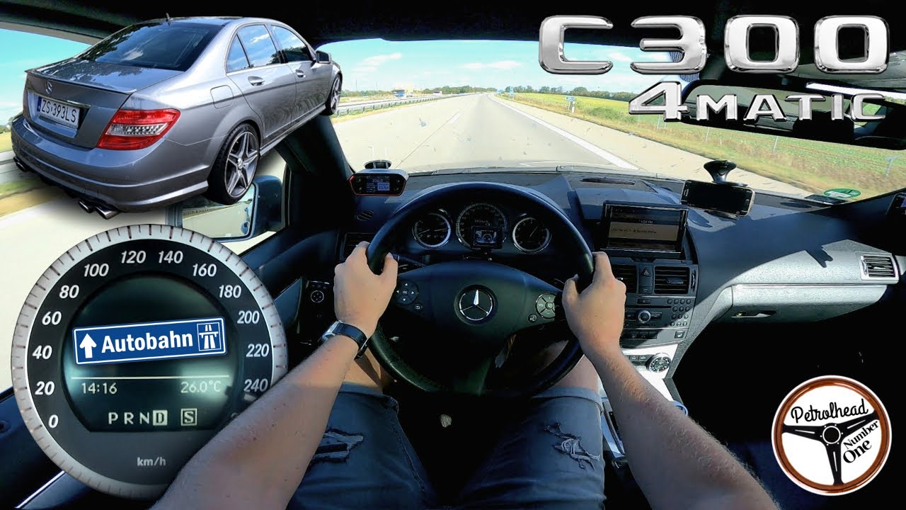 2009 Mercedes C300 4matic (231 KM) | V-MAX, 100-200 km/h. Próba autostradowa i PREZENTACJA.