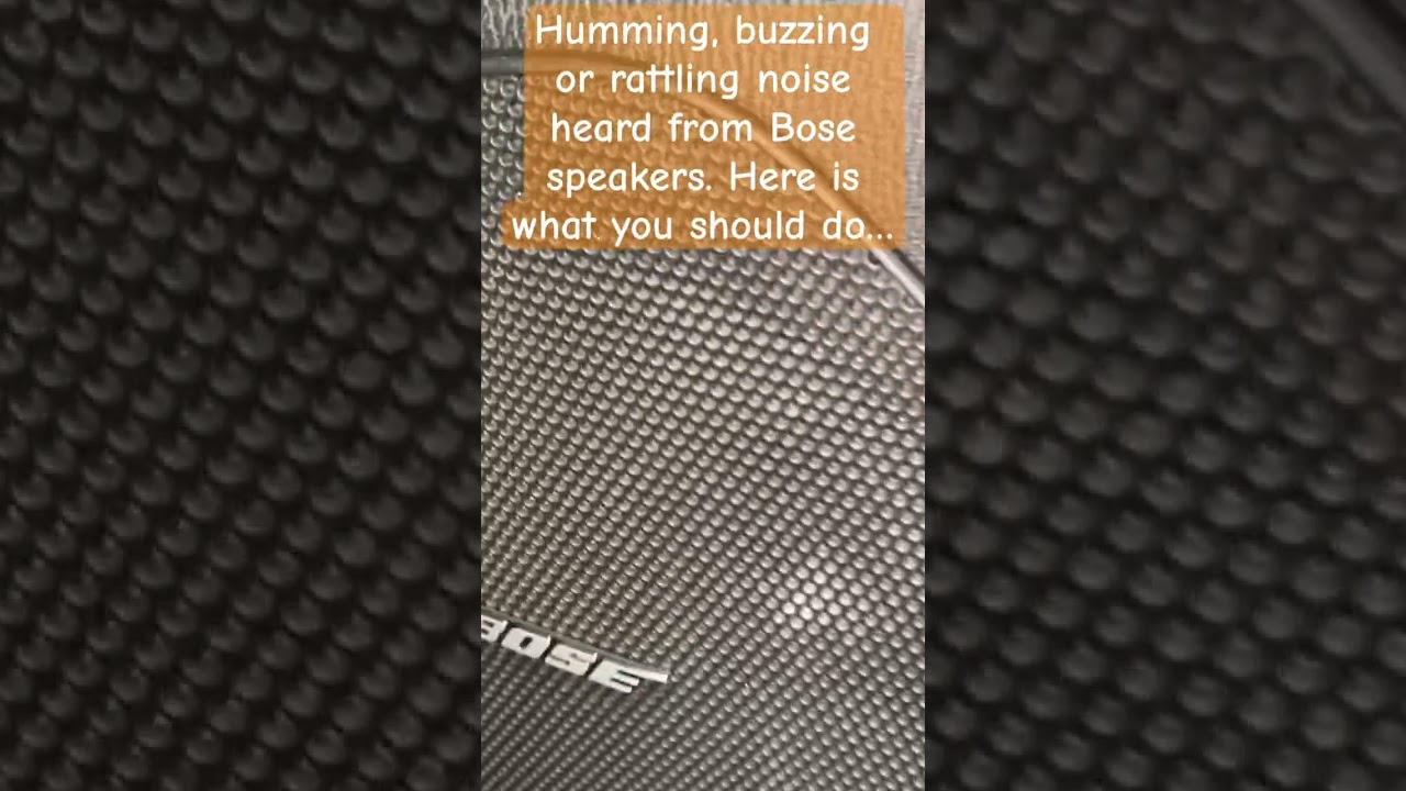 Humming, buzzing or rattling noise heard from your Bose speakers, here is what you should do&hellip; #mazda