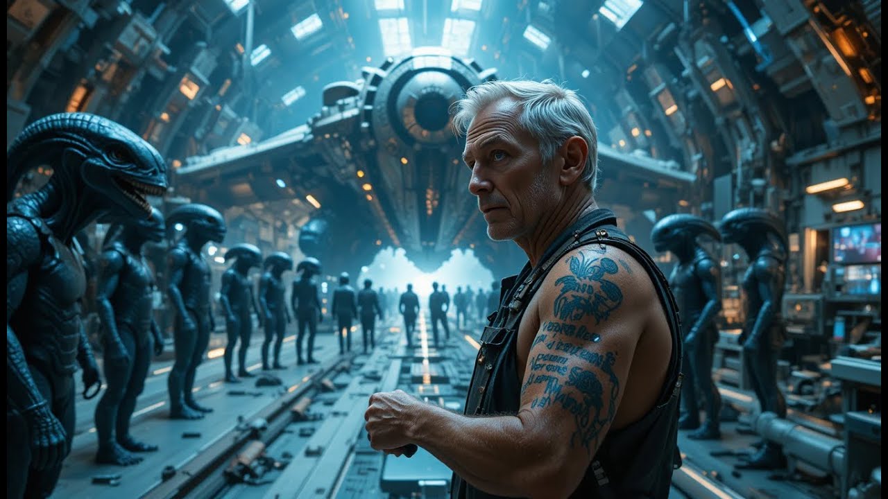 Galactic Marines Asked the Old Human Mechanic His Call Sign — “IRON-13” Made Every Alien Go Silent