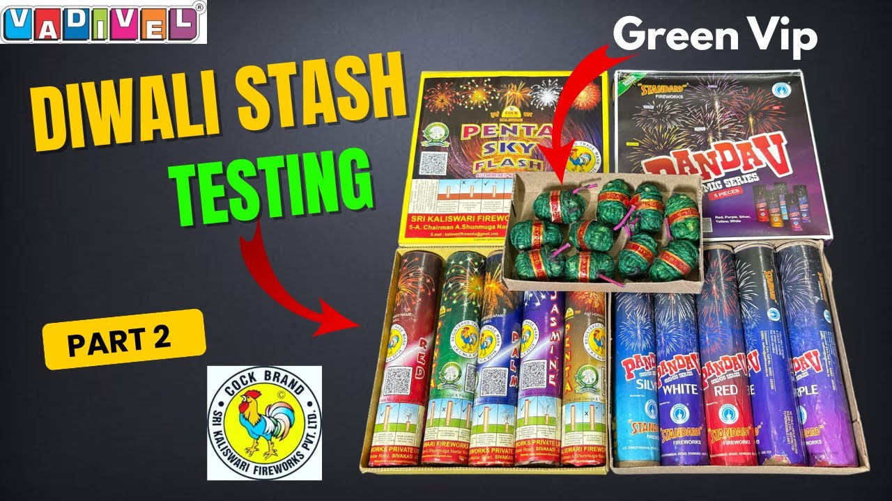 Cock Penta Skyshot Vs Standard Pandav skyshot Testing | Diwali Crackers Testing | Skyshot Testing 