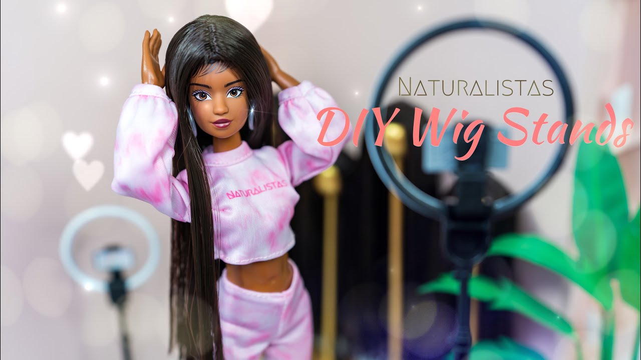 Let's Make DIY Wig Stands for our Naturalistas Doll Grace