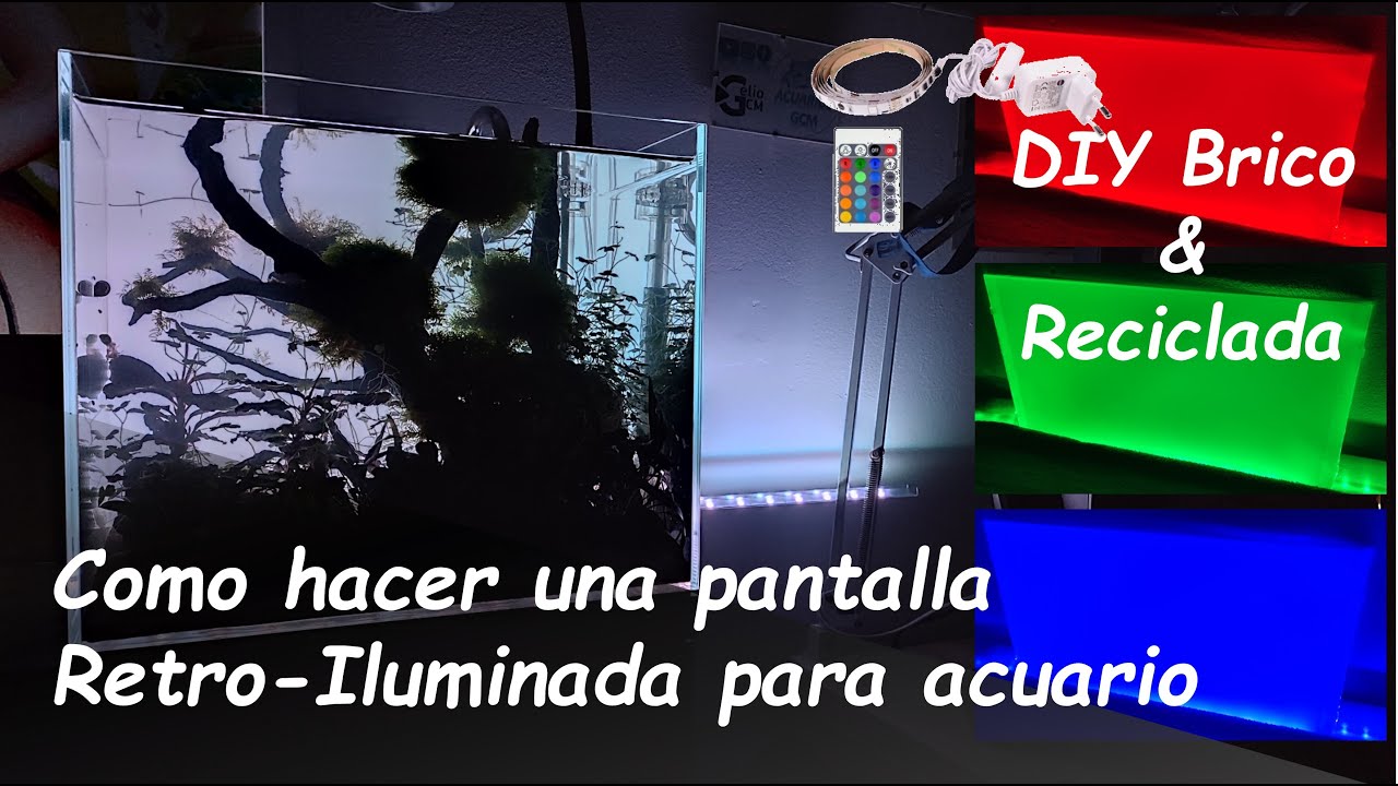 Cómo Hacer una Pantalla LED RETROILUMINADA de Acuario Usando componentes de Pantallas Usadas PC/TV♻️