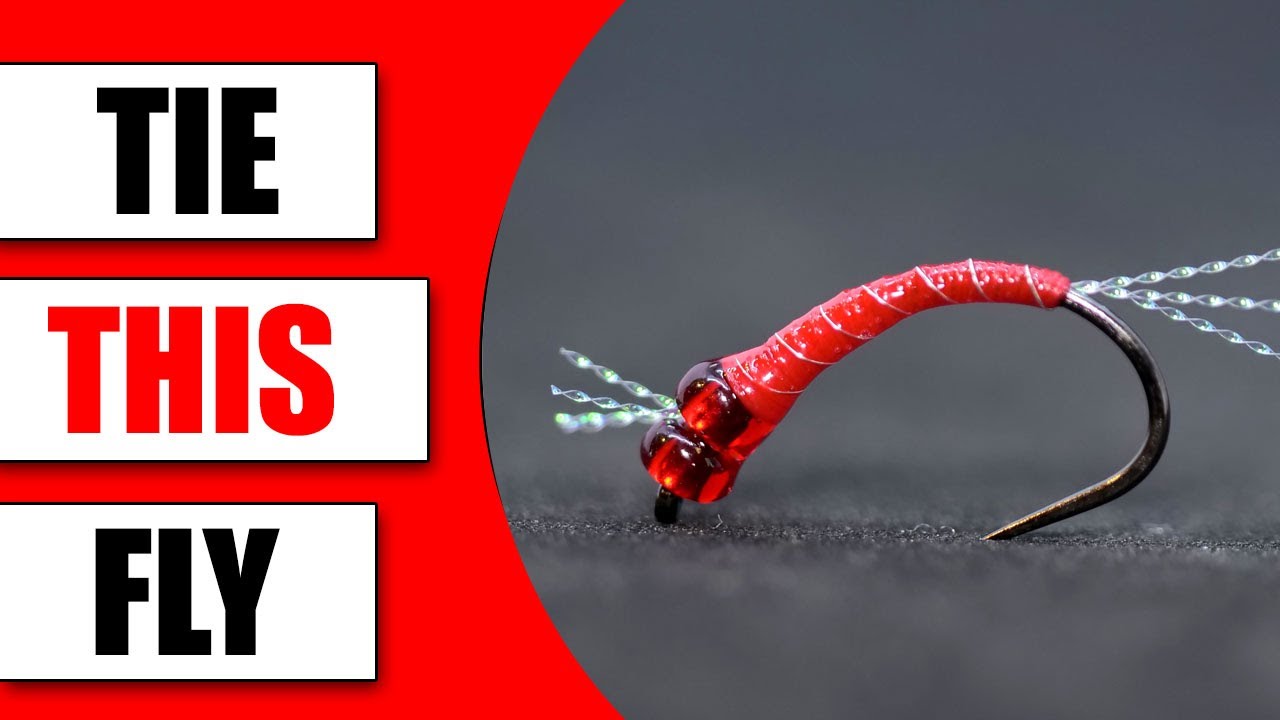 How to tie the Twin Bead Bloodworm #fishingflies #flytying #flyfishing