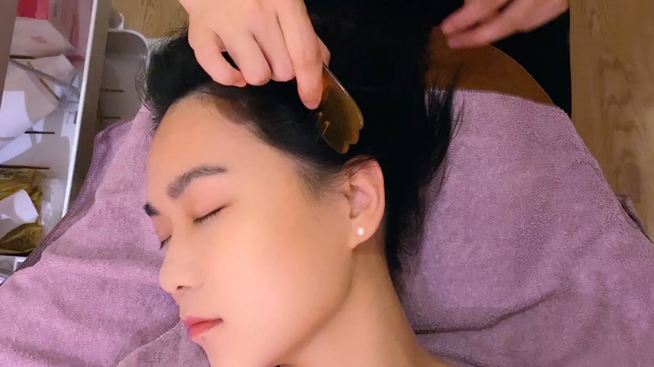 ASMR Лечение волос и массаж головы китайцев Яо
