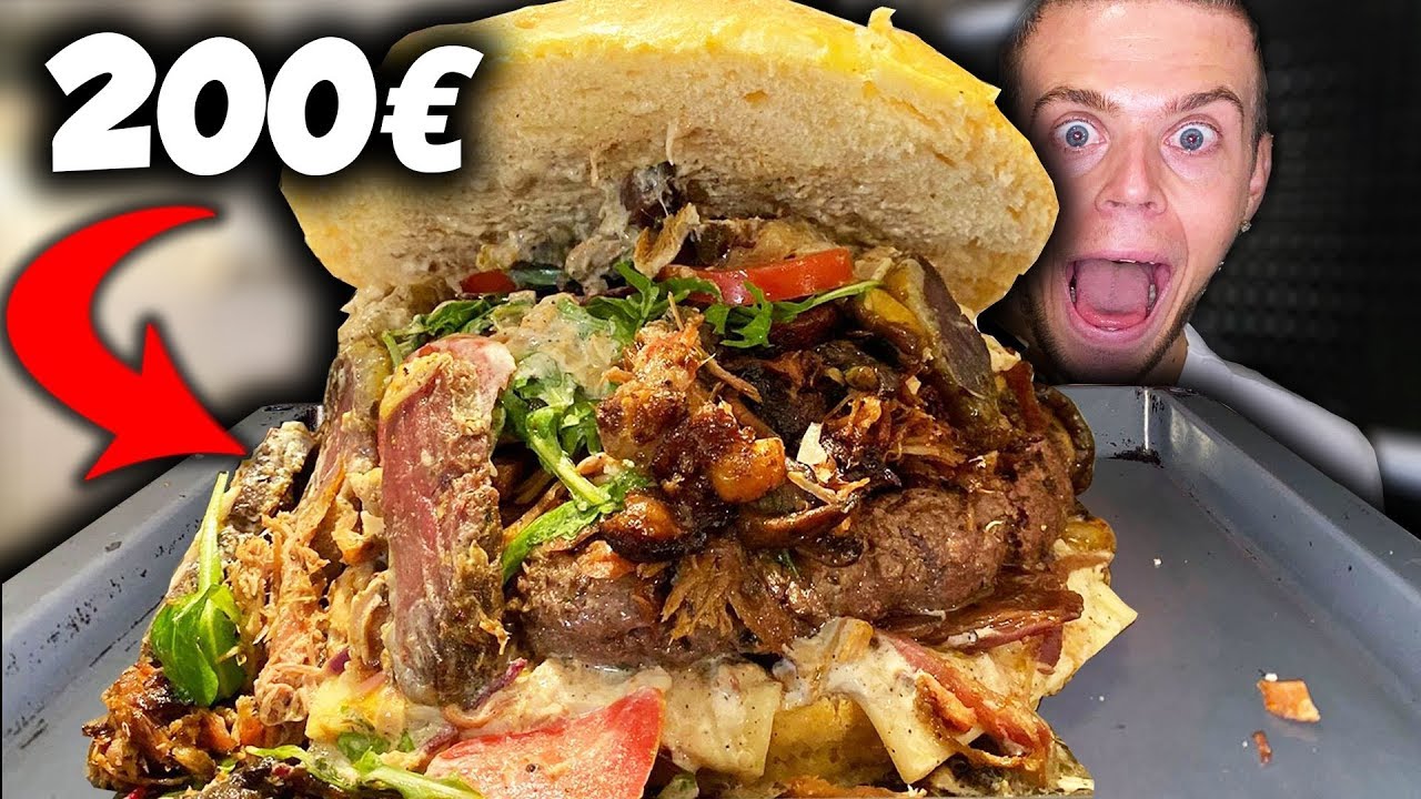 JE MANGE un BURGER GÉANT ULTRA FAT à 200€ !!