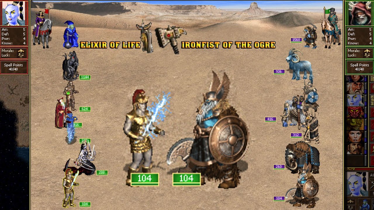 Heroes 3 COMBAT One year growth Tower vs Bulwark Artifact HoTA v1.8