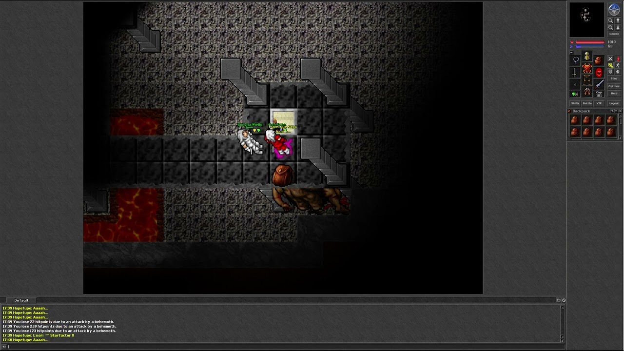 Tibia 7.4 (63 Elite Knight Shows off Solo different Monsters, Lich, GS, Banshee, Behemoth etc)