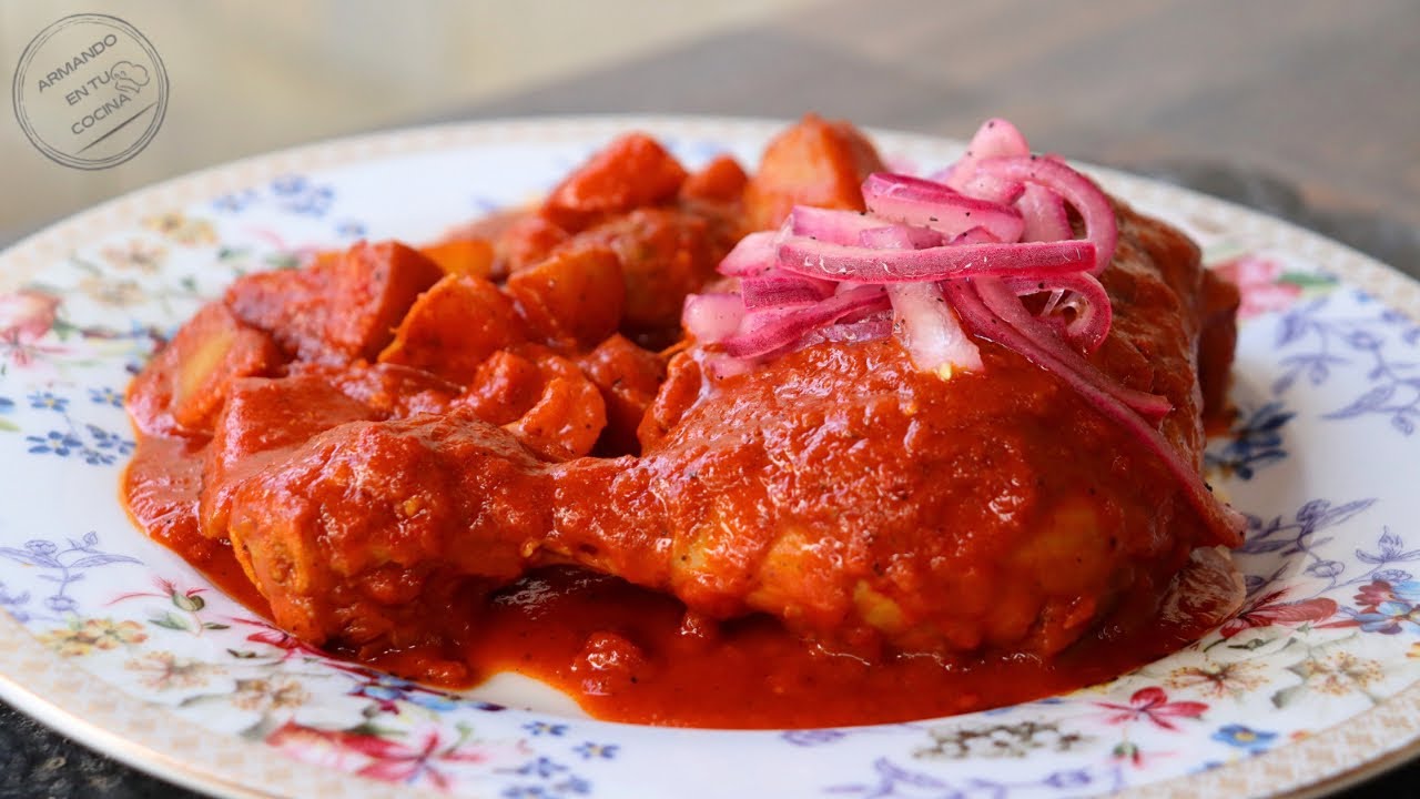Pollo A La Diabla Con Papas