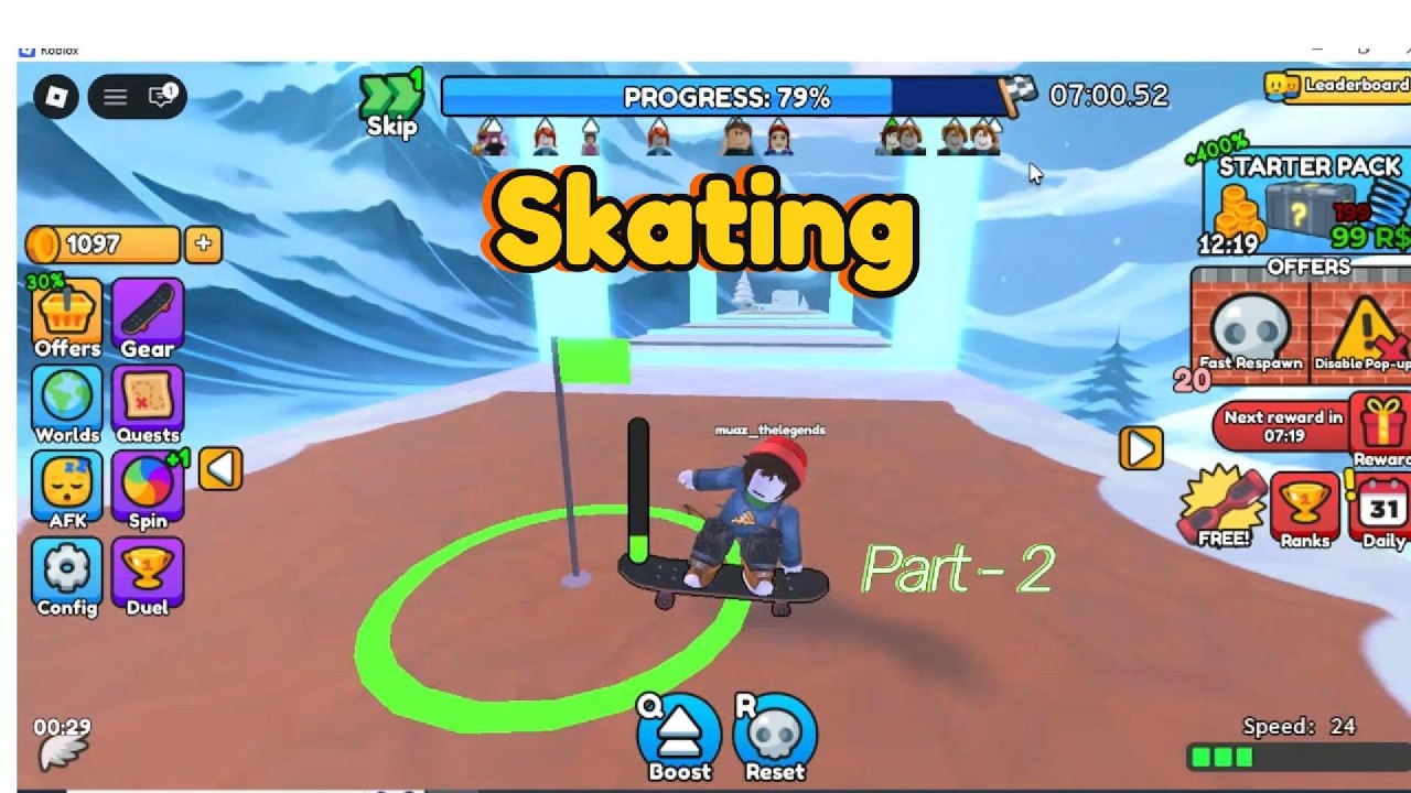 Playing second time skating, Roblox, Roblox game play Roblox PC, Roblox funny moments, Roblox noob