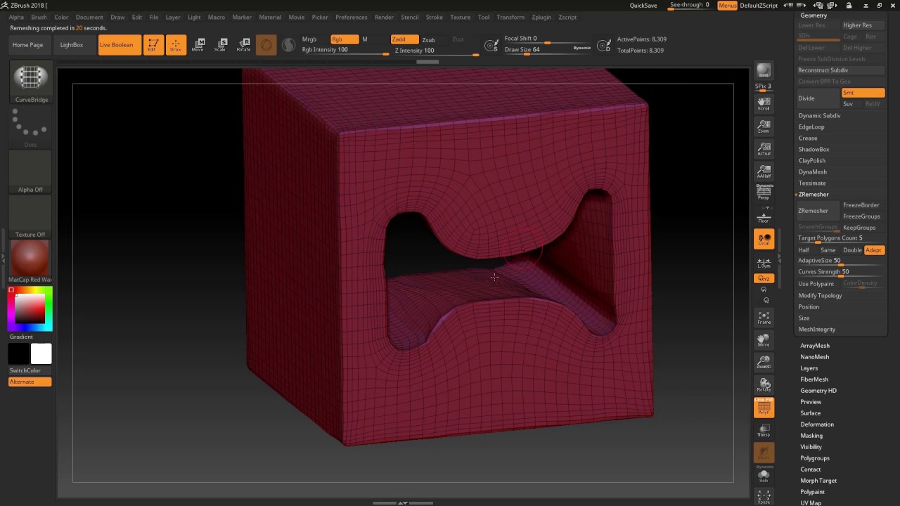 Zbrush en 5 minutos (o casi) - #08 Como hacer agujeros en Zbrush