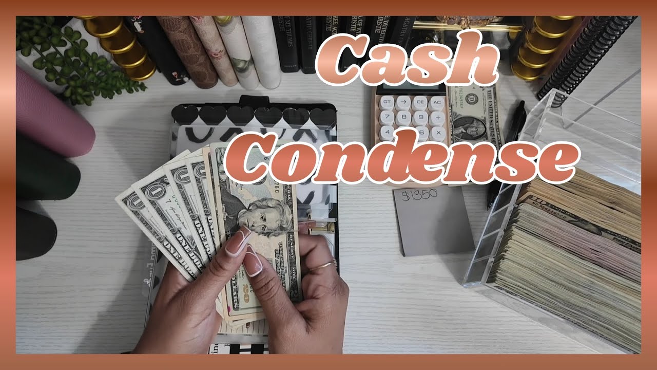 $1350 Cash Condense | How to Cash Condense Envelopes | #cashenvelopesystem 