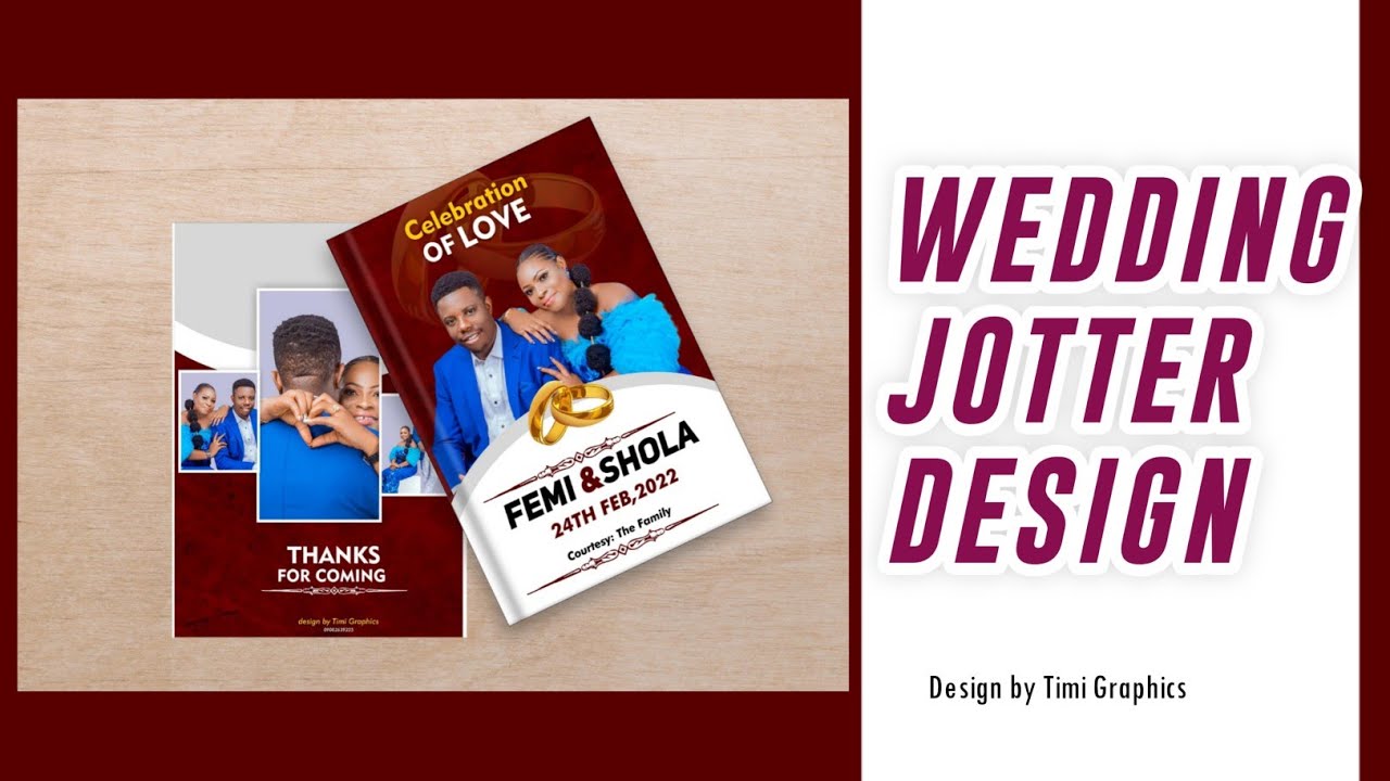 How to create a unique wedding jotter in corel x7