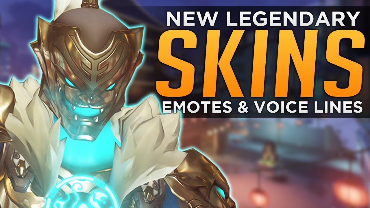 Overwatch: All NEW Legendary SKINS, Emotes & Voice Lines!