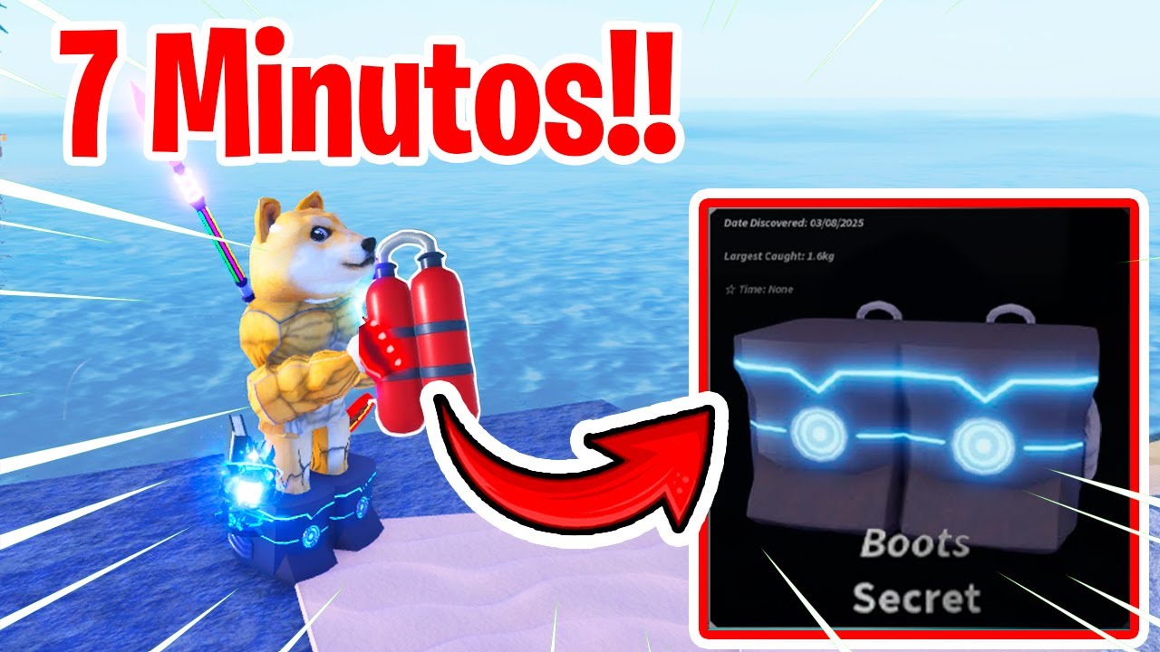 Como Obtener BOTAS DE VELOCIDAD Muy fácil en Fisch!! Roblox