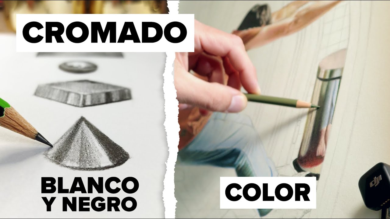 C&oacute;mo dibujar Y ENTENDER el efecto cromado | Color - Blanco y Negro