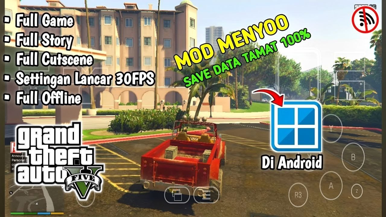 Asli!! Cara Pasang Dan Main GTA V Di Emulator Winlator Terbaru 2025 Di Android Offline 