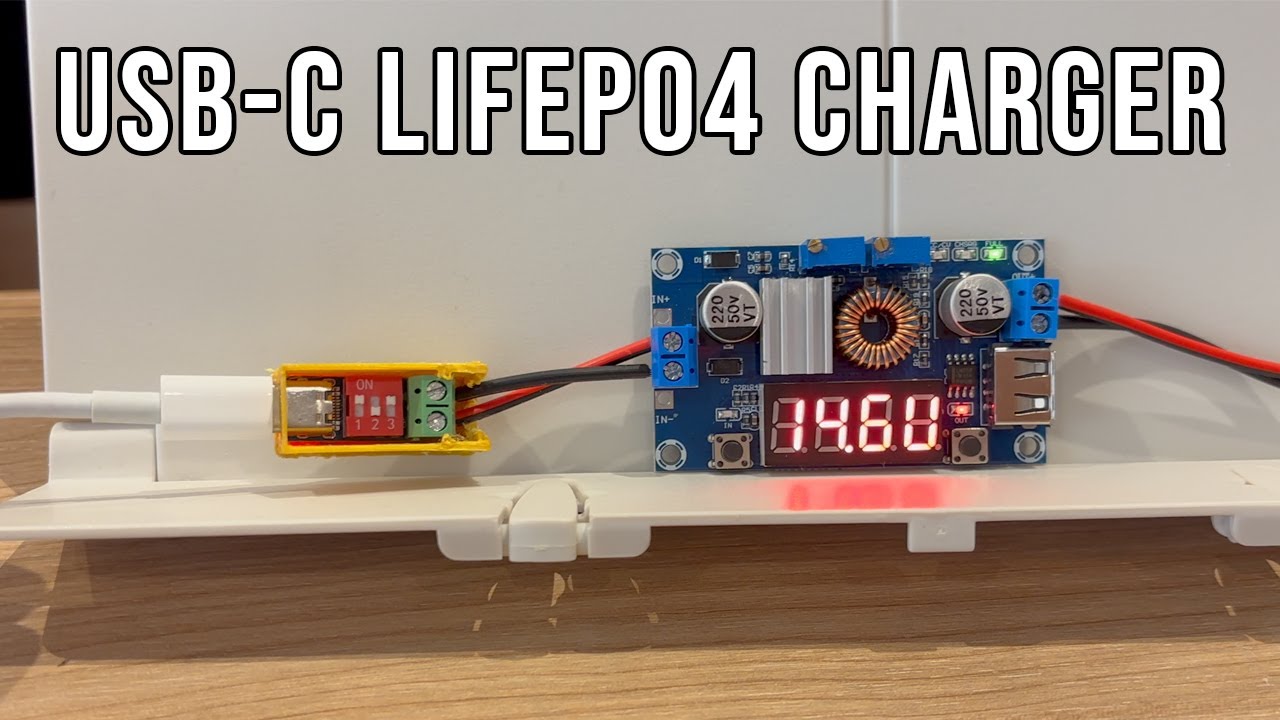 I made a USB-C LiFePO4 Charger!