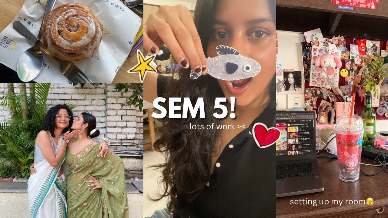sem 5 vlog! symbiosis pune 🐽 decorating my room + procrastinating 
