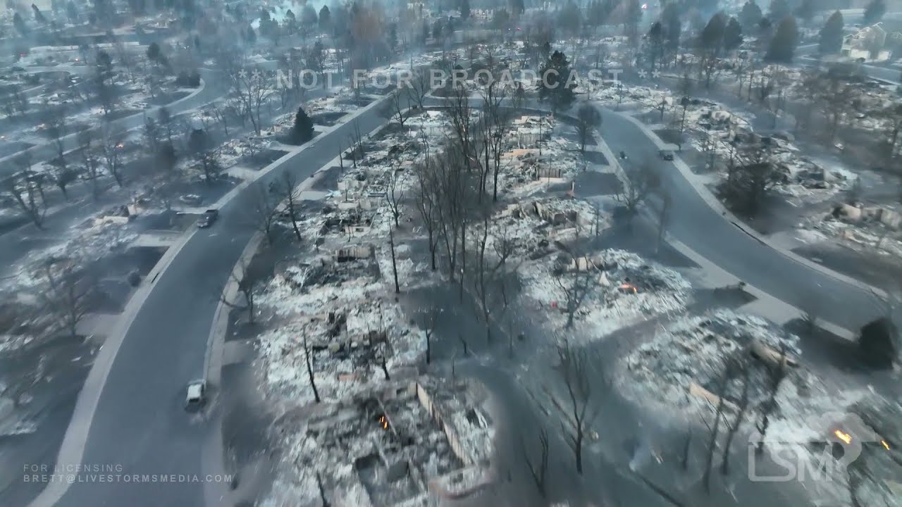 12-31-2021 Louisville, Co Marshall Fire leaves total destruction- drone