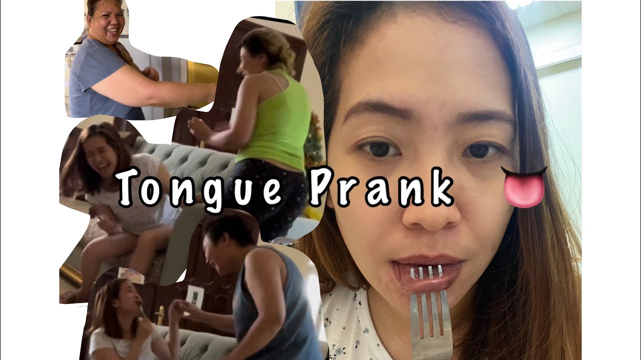 First prank on cam/ Tongue Prank by Luz Delos Santos