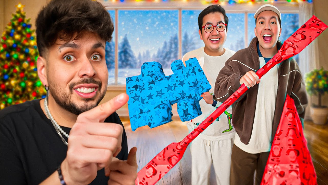 ABRIENDO REGALOS DE NAVIDAD DE ENVOLTURAS CHISTOSAS CON MIS AMIGOS