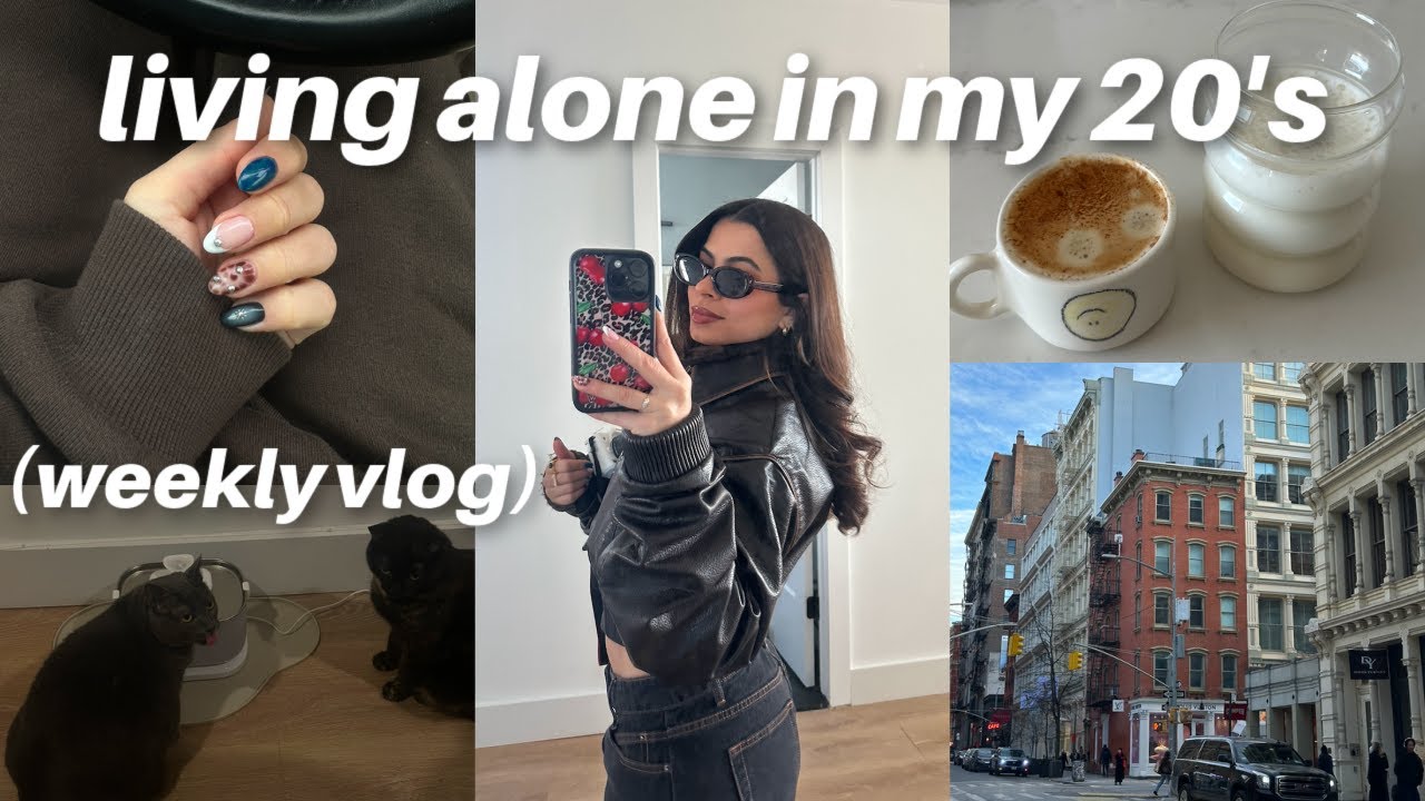 WEEKLY VLOG: living alone, nail appt, lunch date w/ friends