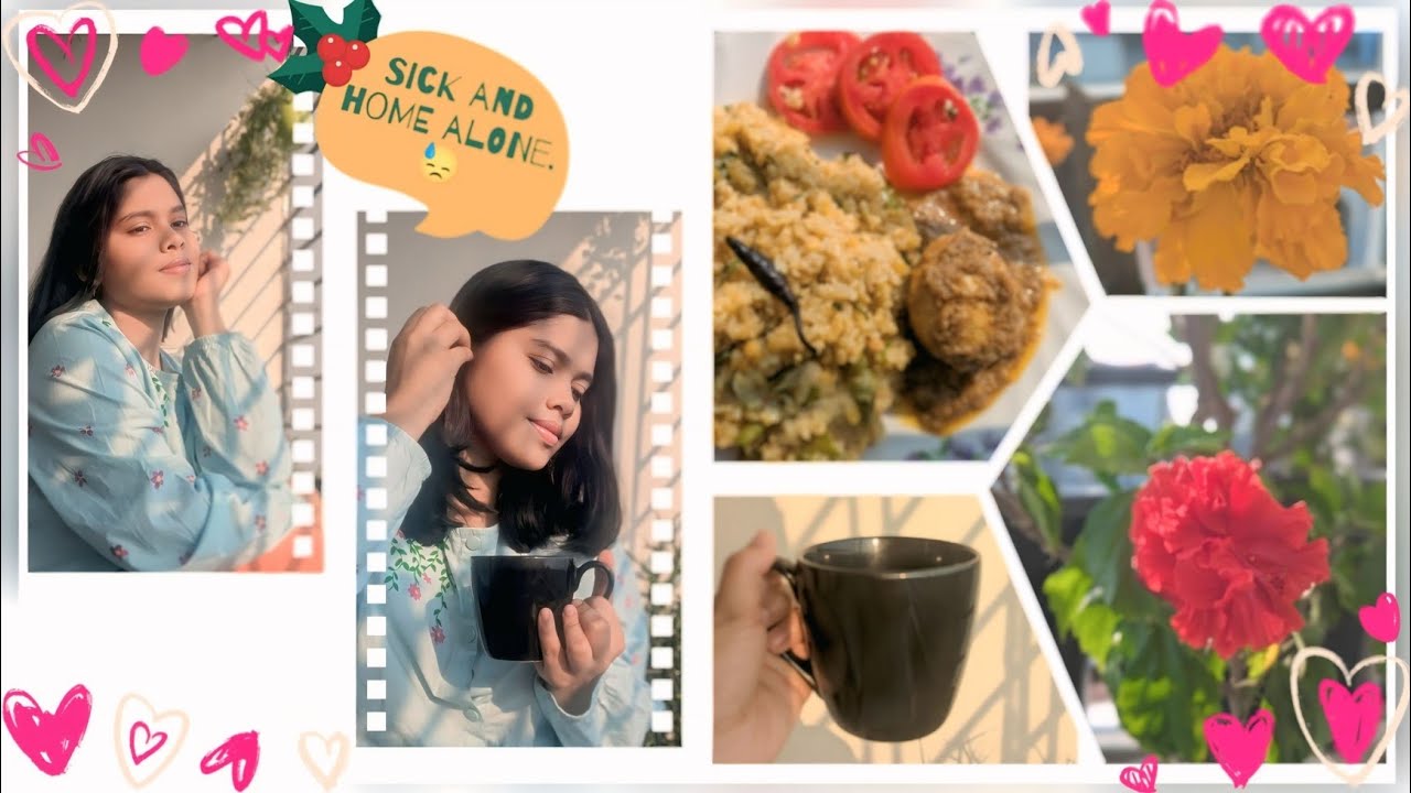 অসুস্থতার মাঝে সারাদিন বাসায় একা কি কি করলাম। 😨|@tayeba-b3o 