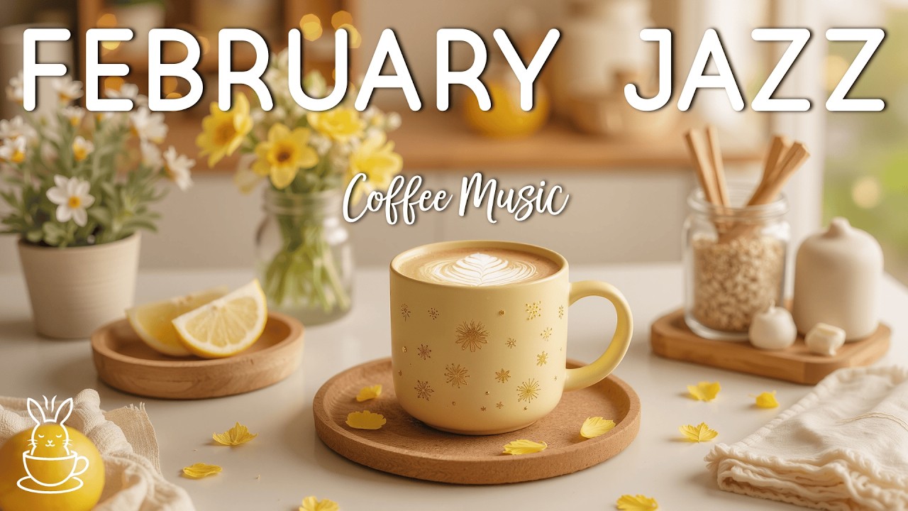 Positive February Jazz ☕ Stress Relief with Relaxing Jazz Music & Bossa Nova Piano for Great Mood
